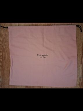 NWOT Kate Spade Pink Cotton Storage Travel Dustbag w/ Drawstring